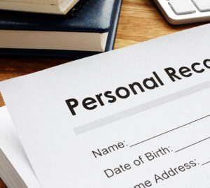 personal records form